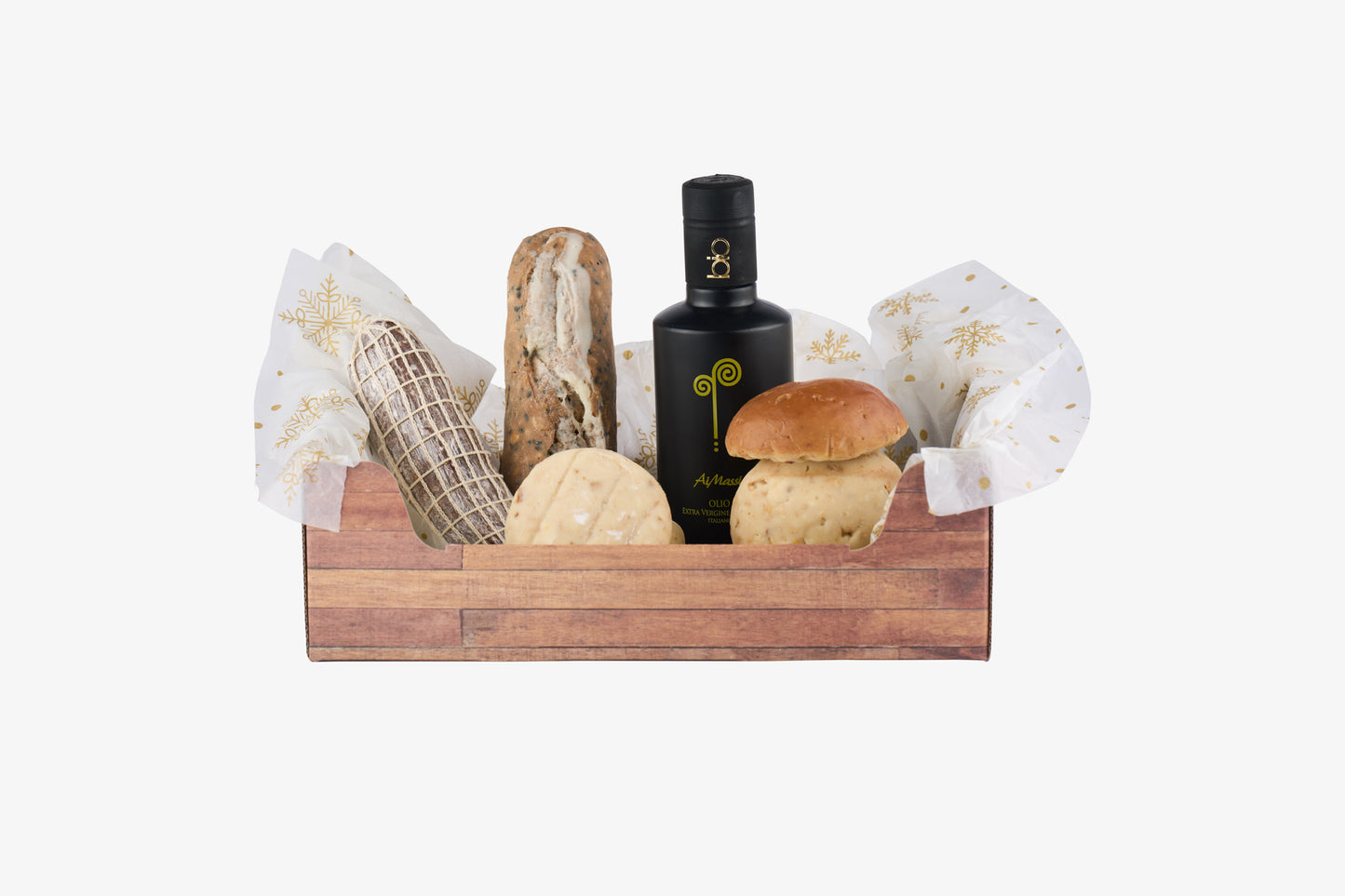 Tagliere con soggetti di Cioccolato con Olio EVO "Ai Massi"